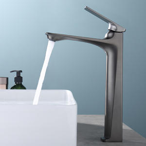 Grifo de Lavabo Moderno de Cerámica Negra con una Sola Manija, Grifo de Baño de un Solo Orificio <span class=keywords><strong>para</strong></span> Lavabo - Product Image 4