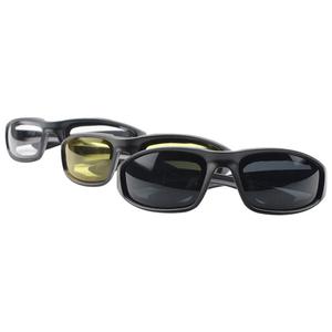 3x confortevoli imbottiti moto da equitazione occhiali antipolvere giallo fumo chiaro per sport all'aria aperta ciclismo sci - Product Image 3