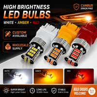 Ampoules de clignotants LED super lumineuses 3156 3157 T25 Wedge 3457 4157 3020 30-SMD, remplacement des lampes de clignotants