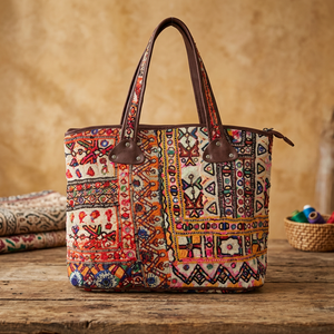 Nuevo bolso de mano con correa de cuero a la moda, bolso de mano Gypsy Banjara, bolso de mano Tribal Banjara - Product Image 2