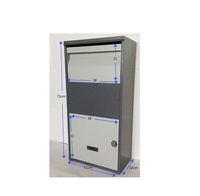 WELDON PB-54 Boîte de dépôt de colis de jardin autoportante, antivol, étanche, grande capacité, finition thermolaquée