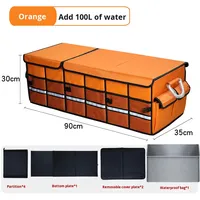 Organisateur de coffre de voiture en tissu Oxford, boîte de rangement pliable pour véhicules et extérieur