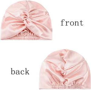 Gorro personalizado de seda, turbante de doble capa, venta al por mayor - Product Image 6