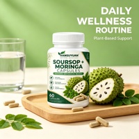 Capsules d'extrait de Graviola et de Moringa en marque blanche OEM – Capsules de Corossol et de Moringa pour stimuler l'énergie