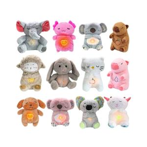 Peluches lumineuses à DEL pour animaux-Peluches douces avec ventre lumineux, peluches pour chien éléphant koala lapin, veilleuse pour enfants - Product Image 5