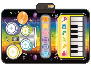 2 In 1 Electronic Piano <span class=keywords><strong>Jazz</strong></span> Drum Music Rhythm Play Carpet Dancing Music Keyboard Playmat - Product Image 3