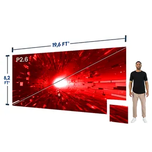 LED Video Wall 19,6ft'x8,2ft' P2.6mm Ultra HD 6 By 2,5 Meters Indoor Outdoor 500mm X 500mm LED Display Stage Event LED Screen