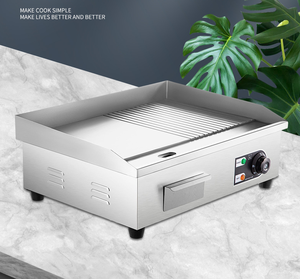 Equipo de Restaurante 220V <span class=keywords><strong>Cocina</strong></span> 50-300 ℃   <span class=keywords><strong>Plancha</strong></span> <span class=keywords><strong>Eléctrica</strong></span> Comercial para Tortillas y Barbacoa - Product Image 4