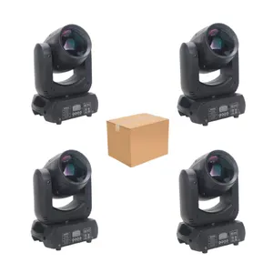 NEW 4pcs Mini LED Beam Moving Head DJ Light 150W DMX Stage Lighting Effect 12 Prism For Disco Bar Party Night Clubs Show Wedding