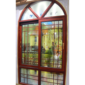 <span class=keywords><strong>Finestra</strong></span> in Alluminio con Design a Griglia Specchiata Semplice, Ultima Generazione di Finestre in Alluminio con Tettoia - Product Image 2