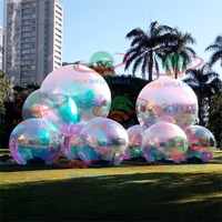 Coloré Mode Attrayant Conception PVC Gonflable Miroir Ballon Géant Sphères Gonflable Décoration De Noël Miroir Boule