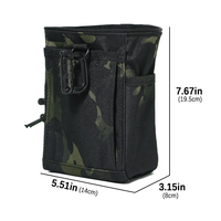 Pochette tactique MOLLE réglable pour ceinture, sac banane pour magazines, munitions et équipement, sac utilitaire pour la chasse et les activités de plein air