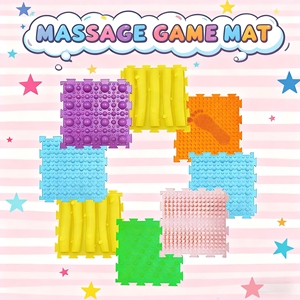 Silicone thân thiện với môi bền tự kỷ trẻ em massage trò chơi thảm chỉnh hình câu đố chơi miếng đệm kết cấu cảm giác gạch lát sàn cho - Product Image 6