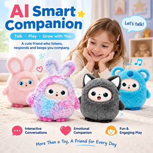 Jouet en peluche interactif intelligent AI, compagnon vocal, clonage vocal, compagnon AI pour enfants, cadeaux, jouets <span class=keywords><strong>animaux</strong></span>, confort - Product Image 1