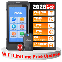 XTOOL TP500 Outil de programmation TPMS 2-en-1 : Dispositif de réinitialisation des capteurs de pression des pneus + Scanner de diagnostic automobile complet OBD2