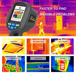 Câmera Termográfica Infravermelha Portátil China HTI HT-06 com Software de Análise, Resolução HD <span class=keywords><strong>IR</strong></span> 256*192, Wi-Fi Barato - Product Image 5