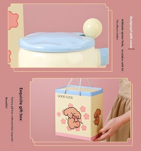 Cốc Cốc gốm văn phòng sữa dễ thương Cốc gốm Cà Phê Cốc cà phê sáng tạo cốc gốm có nắp - Product Image 4