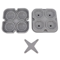 Bac à glaçons réutilisable en silicone pour moule à chocolat et crème glacée à la citrouille Outil de presse-agrumes flexible pour bar de fête à whisky Bar à jus alimentaire