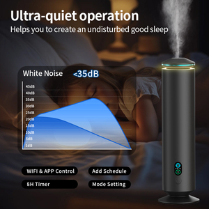 Portable Cold Air Aroma Diffuser With Remote Control LED Lighting Aluminum Household Essential Oil <b>Humidifier</b> Freestanding - Product Image 4