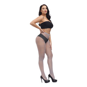 Collants résille en nylon XXXL pour femmes grasses, bonneterie Jacquard grande taille, bas en maille, lingerie transparente - Product Image 3