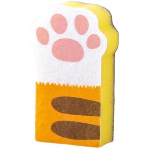 3 stuks Cartoon Schattige Kattenvormige Sponsjes, Op Maat Bedrukt, Multifunctioneel, Afwas- en Keukenreinigingssponsjes - Product Image 4