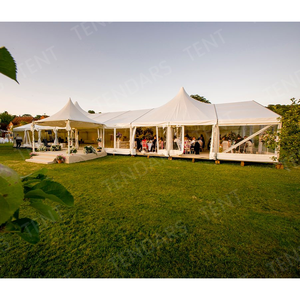 Outdoor Aluminium Struktur Luxus Mixed High Peak Zelte für Hochzeits feier Pferderennen veranstaltungs ort Zelt Weiß Mixed Events Zelt - Product Image 4