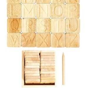 Tablero de práctica de letras con ranuras de madera para educación temprana, aprendizaje del inglés, juguete educativo unisex de 3 a 6 años - Product Image 5