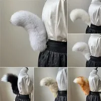 Articles de fourrure faits à la main avec des formes réglables renard vraies queues de fourrure Cosplay Performances Anime accessoires queue