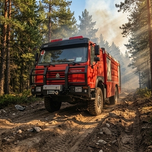 Nouveau <span class=keywords><strong>camion</strong></span> <span class=keywords><strong>de</strong></span> pompiers vintage Squad Fire Truck Pumper, explications avec moteur diesel et photos/vidéos - Product Image 4