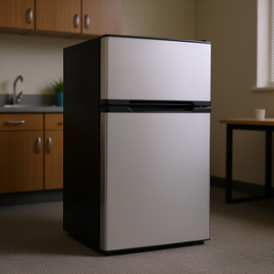 Mini Refrigerador de Dos Puertas, 3.2 Pies Cúbicos, Acero Inoxidable, Eficiente Energéticamente, Puerta Reversible, Compacto, Independiente - Product Image 2