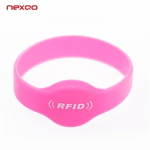 Custom Adjustable Waterproof silicone/Fabic/Paper/PVC Wristbands rfid Bracelet