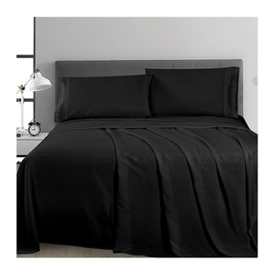 Redsun-<span class=keywords><strong>Drap</strong></span>-<span class=keywords><strong>housse</strong></span> d'été <span class=keywords><strong>noir</strong></span> king Size avec poches profondes 16" - Product Image 2