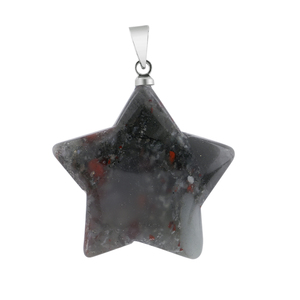 Pierre précieuse bleue Sodalite forme <span class=keywords><strong>d</strong></span>'étoile pendentif en pierre naturelle nouveau Style cadeau pour enfants numéro de lune avec <span class=keywords><strong>diamant</strong></span> Quartz améthyste - Product Image 2