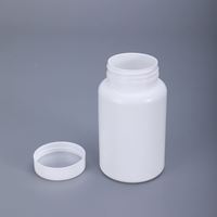 200 ml HDPE Beyaz Plastik İlaç Şişesi, İlaç ve Haplar için Gıda Sınıfı Tablet Kabı, Vidalı Kapaklı