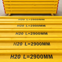Panneau de coffrage étanche H20 en bois 200x100mm pour dalle en béton, taille réglable et haute résistance, matériau de construction en bois