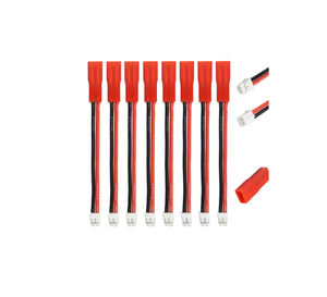 สายเชื่อมต่อแบบปลั๊กตัวผู้ตัวเมีย JST 2 พิน ขนาด 500 มม. พร้อมตัวนำทองแดงแท้สำหรับแถบไฟ LED ของเล่นบังคับวิทยุ และแบตเตอรี่ - Product Image 2