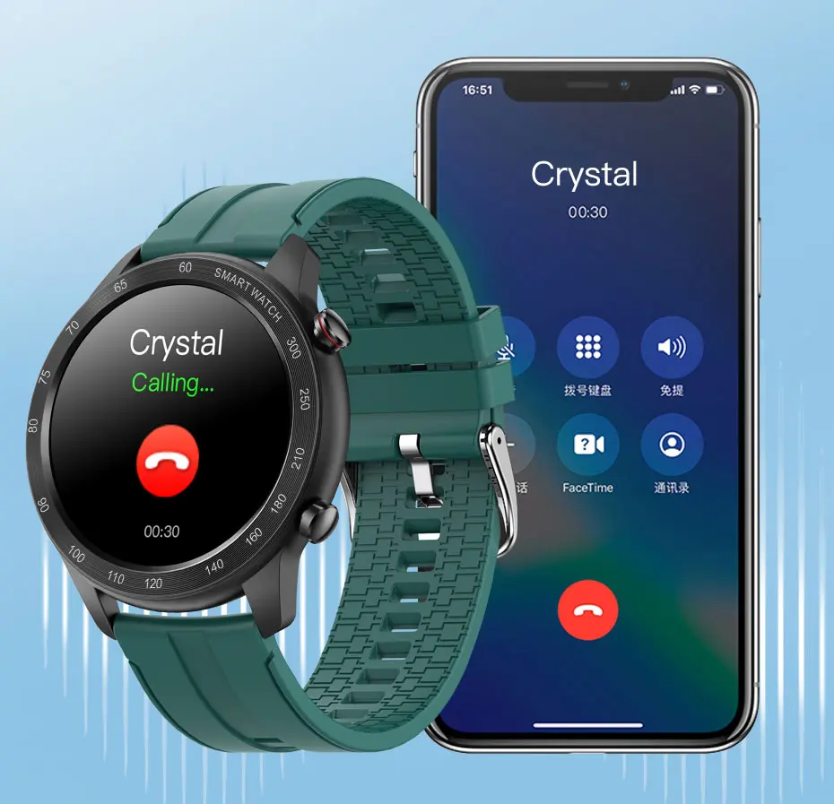 Mobile Watch Waterproof ip6Smart 8 BT Call Smart Watch Reloj I-ntelligent smartphone Heart rate blood pressure blood oxygen