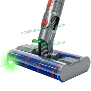 2 <span class=keywords><strong>cepillo</strong></span> suave para alfombra de suelo de rodillo suave para Dysons V7 V8 V10 V11 V15 cabezal de <span class=keywords><strong>cepillo</strong></span> de aspiradora eléctrica accesorio de repuesto LED - Product Image 2