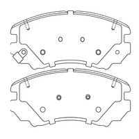 Plaquettes de frein automobiles en céramique OEM personnalisées neuves en gros, qualité supérieure D924SP1155 pour véhicules