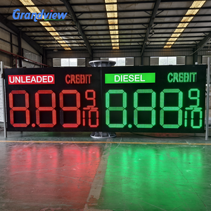 Double Side <strong>LED</strong> Gasoline Station Fuel Price Sign Large <strong>7</strong> <strong>Segment</strong> <strong>Display</strong> Outdoor Use OEM SDK Supported IP65 Waterproof - Product Image 1