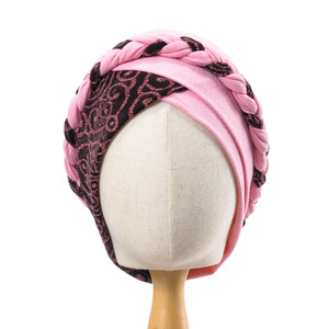 Foulard officiel Shahe Double couche de bon augure nuage fil <span class=keywords><strong>d</strong></span>'<span class=keywords><strong>or</strong></span> cheveux tressés populaire transfrontalier ethnique pour <span class=keywords><strong>la</strong></span> <span class=keywords><strong>plage</strong></span> rayé - Product Image 4