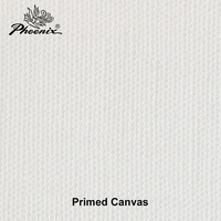 Rouleau de toile de peinture en lin à texture moyenne, pré-primée trois fois, sans acide, Phoenix Professional 450 g/m²