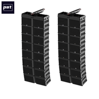Pat K1 Haut-Parleur Line Array à 3 Voies 4 Canaux 15 Pouces avec Aimant Néodyme, Système Sonore Professionnel en Contreplaqué de Bouleau pour Concerts en Extérieur