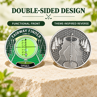 Niveau à bulle double face pour lecteur de green de golf, outil de lecture de pente pour le putting, en stock, logo personnalisé, accessoire de golf, vente en gros