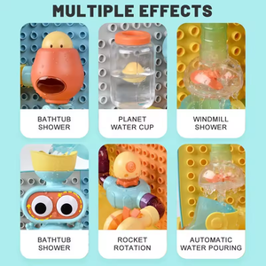 Juguete de Baño DIY para Bebés: Tuberías de Agua Giratorias para Bañera, Juguete de Montaje en Pared para <span class=keywords><strong>la</strong></span> <span class=keywords><strong>Hora</strong></span> <span class=keywords><strong>del</strong></span> Baño - Product Image 6