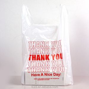 PE <b>White</b> Plastic Shopping <b>Bags</b> for Retail Supermarket Grocery Take Out Poly Carry <b>Bags</b> for Shopping - Product Image 3