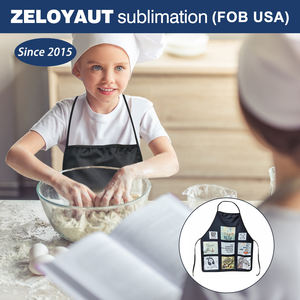 Wholesale Custom Logo Sublimation <strong>Bib</strong> Apron for <strong>Adults</strong> <strong>Funny</strong> DIY Painting Kitchen Panel Cooking Apron with <strong>Adult</strong> Logo - Product Image 6