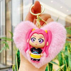 Llaveros de Peluche de Dibujos Animados Ecológicos K-POP al por Mayor, con Forma 3D y Serigrafía - Regalos Sorprendentes y Hermosos, a la Moda - Product Image 3
