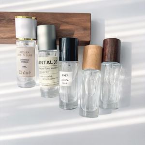 10ml cylindrical wooden cap <b>bottle</b> glass <b>empty</b> <b>bottle</b> <b>spray</b> <b>bottle</b> high-grade sample replacement <b>bottle</b> portable <b>bottle</b> - Product Image 4