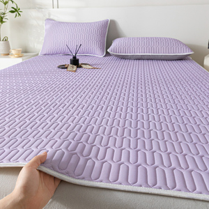 Extra lang tweepersoons matras van 100% polyester met hoeslaken van microvezel, geschikt voor studenten slaapzalen, koel en verfrissend model - Product Image 5